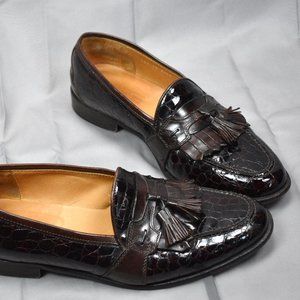 Johnston & Murphy Cellini Burgandy Tassle Loafer